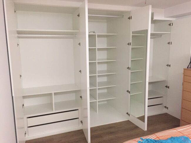 Carpintería para armarios empotrados en valencia - blanco