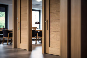 two woodeacarpintería para puertas interiores en Valencia-comedor 